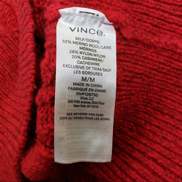 Vince Merino Wool/Cashmere Blend Sweater NWT - Picture 14 of 14
